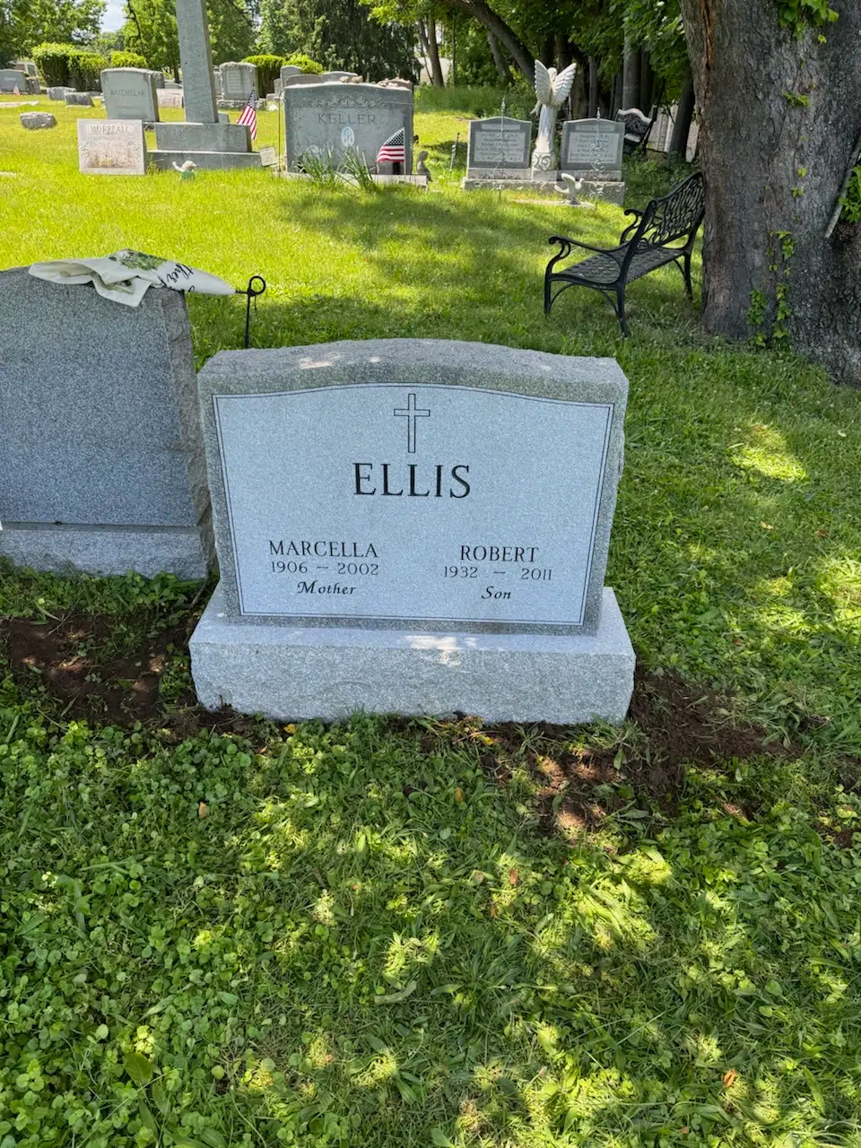Granite Bench-Style Headstone hand-carved by Memorial Bench Shop in NJ — image 5