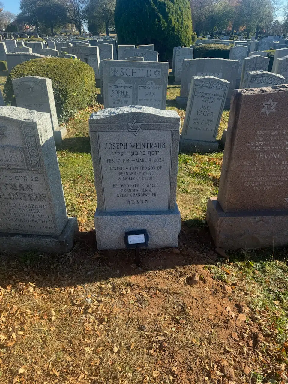 Granite Bench-Style Headstone hand-carved by Memorial Bench Shop in NJ — image 7