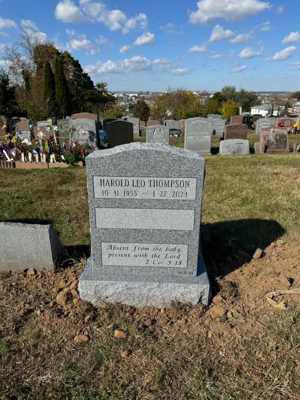 Granite Bench-Style Headstone hand-carved by Memorial Bench Shop in NJ — image 8